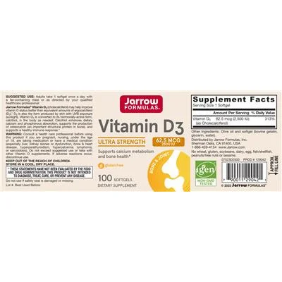 Витамин D3 62.5 mcg 2500 IU / Vitamin D3 62.5 mcg 2500 IU