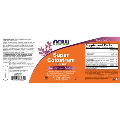 Супер Колострум 500 мг / Super Colostrum 500 mg