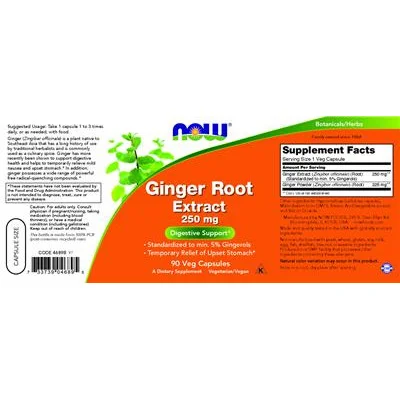 Екстракт от джинджифил 250 мг / Ginger Root Extract 250 mg