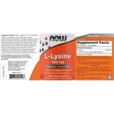 L-Лизин 500 мг / L-Lysine 500 mg