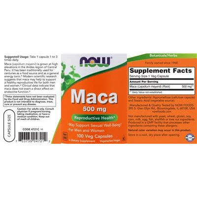 Мака 500 мг / Maca 500 mg
