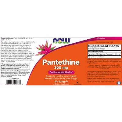Pantетин 300 mg / Pantethine 300 mg