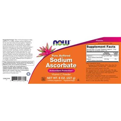 Чист, буфериран натриев аскорбат / Pure, Buffered Sodium Ascorbate