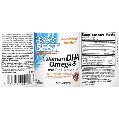 Калмари DHA Омега-3 - Doctor's Best