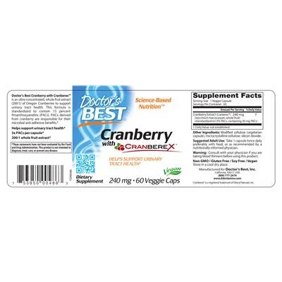 Крънбъри с Cranberex 240 mg / Cranberry with Cranberex 240 mg