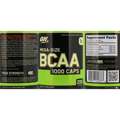 Mega-Size BCAA 1000 капсули / Mega-Size BCAA 1000 Caps