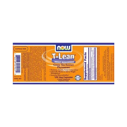 Екстракт от зелен чай T-Lean с фитозоми - NOW