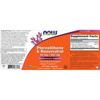 Птеростилбен и Ресвератрол 50 mg/250 mg
