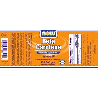 Бета каротен 25,000 IU / Beta Carotene 25,000 IU