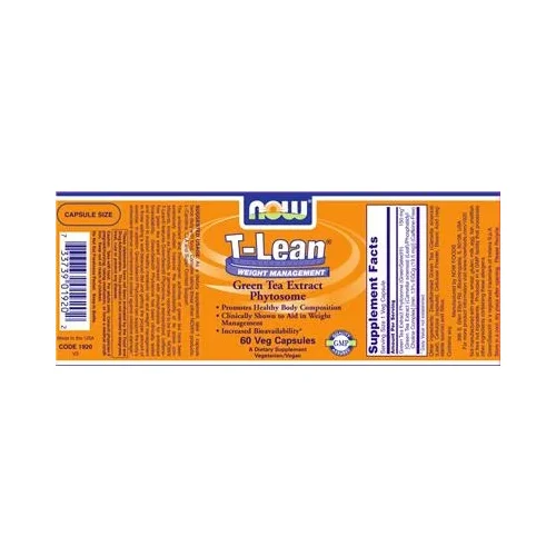 Екстракт от зелен чай T-Lean с фитозоми - NOW