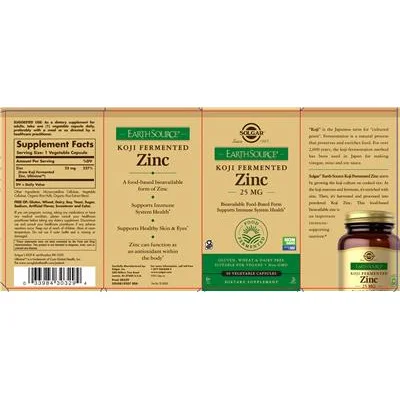 Earth Source Koji Fermented Zinc 25 mg