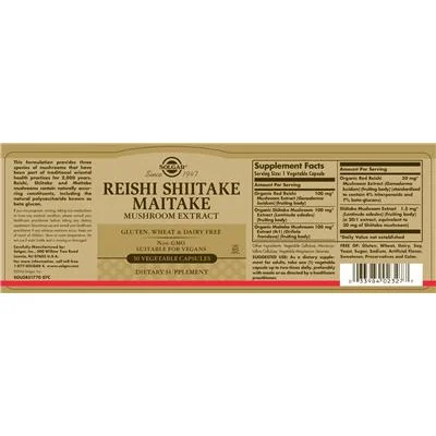 Reishi Shiitake Maitake Mushroom Extract