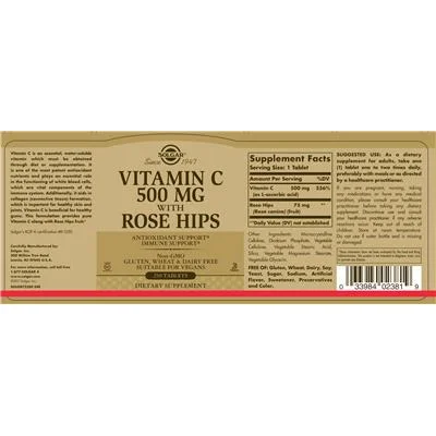 Vitamin C 500 mg With Rose Hips