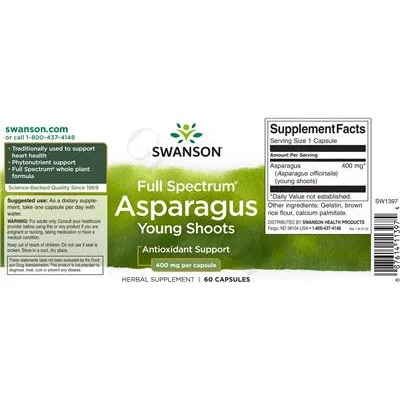 Full Spectrum Asparagus Young Shoots 400 mg