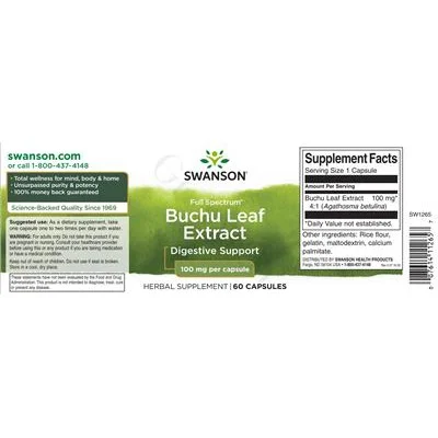 Full Spectrum Buchu Leaf Extract 100 mg