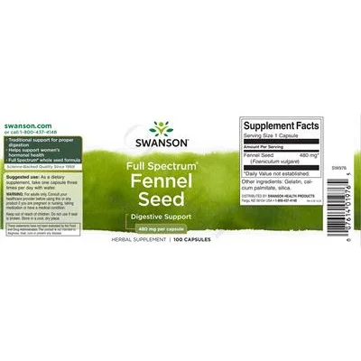 Full Spectrum Fennel Seed 480 mg