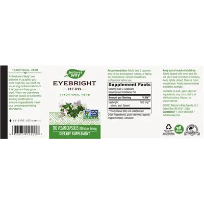 Билка Eyebright 560 mg / Eyebright Herb 560 mg