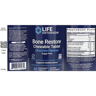 Bone Restore Chewable Tablet Chocolate Flavored