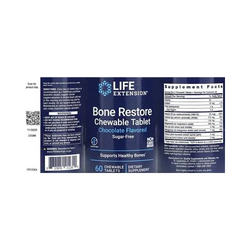 Дъвчаща таблетка Bone Restore с шоколадов вкус - Life Extension