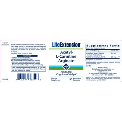 Acetyl-L-Carnitine Arginate - Life Extension