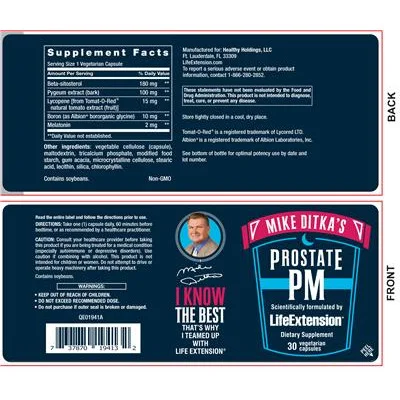 Mike Ditka's Prostate PM - Life Extension