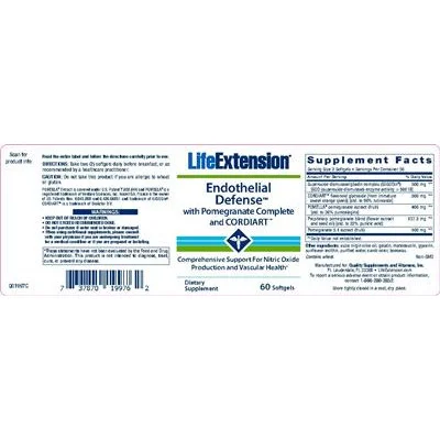 Endothelial Defense With Pomegranate Complete And Cordiart - Life Extension