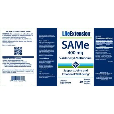 SAMe 400 mg - Life Extension