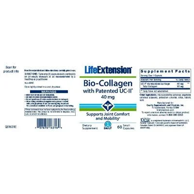Bio-Collagen with Patented UC-II 40 mg - Life Extension