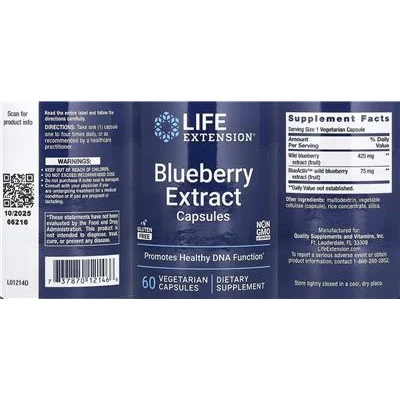 Blueberry Extract Capsules - Life Extension