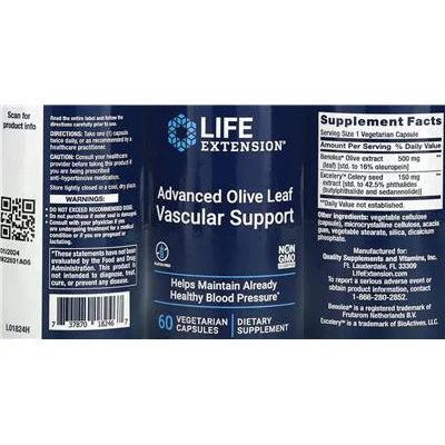 Advanced Olive Leaf Vascular Support - Life Extension