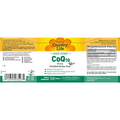 Maxi-Sorb CoQ10 30 mg