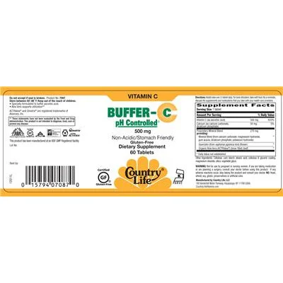 Buffer-C контролирано pH 500 mg - Country Life