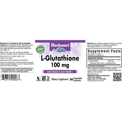 L-Glutathione 100 mg - Bluebonnet