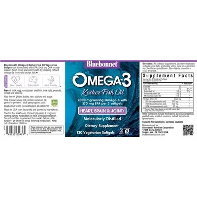 Omega-3 Kosher Fish Oil - Bluebonnet