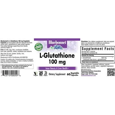 L-Glutathione 100 mg - Bluebonnet