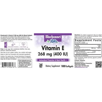Vitamin E 268 mg (400 IU) - Bluebonnet