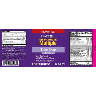 My Favorite Multiple Take One Iron-Free - Natrol