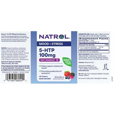 5-HTP 100 mg Fast Dissolve Mixed Berry