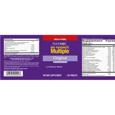 My Favorite Multiple Original Multivitamin Iron-Free