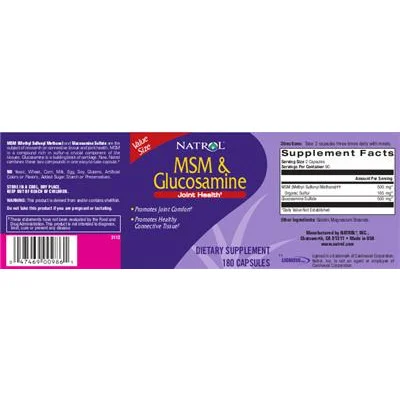 MSM & Glucosamine - Natrol