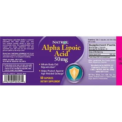 Alpha Lipoic Acid 50 mg - Natrol