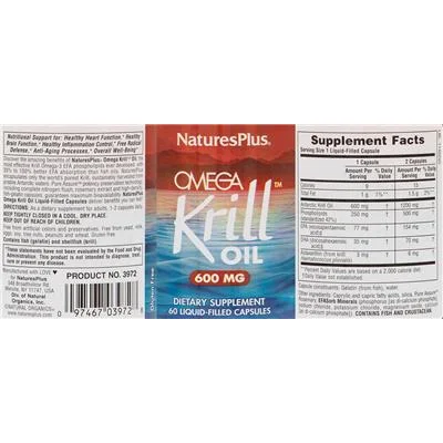 Omega Krill Oil 600 mg - NaturesPlus