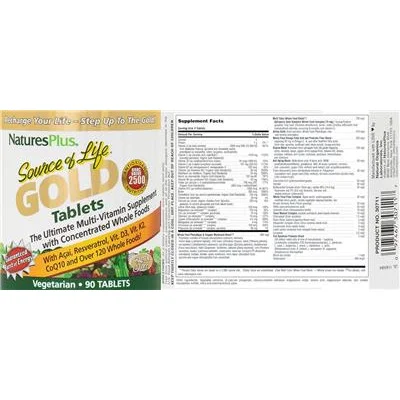 Source of Life Gold Tablets - NaturesPlus