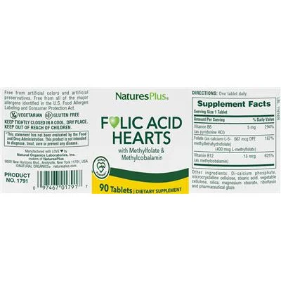 Folic Acid Hearts - NaturesPlus