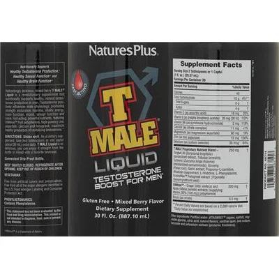 T Male Liquid Mixed Berry Flavor - NaturesPlus