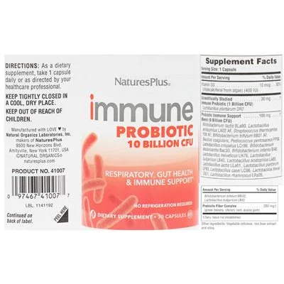 Immune Probiotic 10 Billion CFU - NaturesPlus