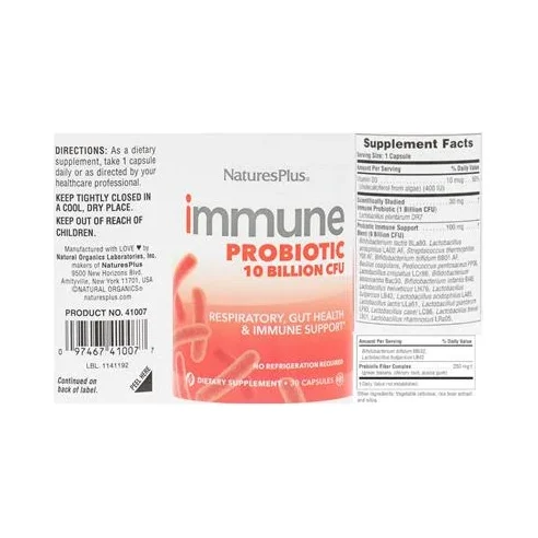Immune Probiotic 10 Billion CFU - NaturesPlus