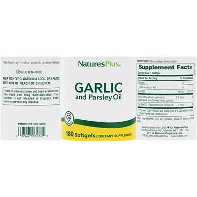 Garlic and Parsley Oil - NaturesPlus