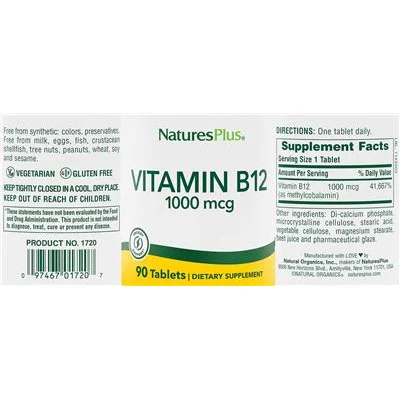 Vitamin B12 1000 mcg - NaturesPlus