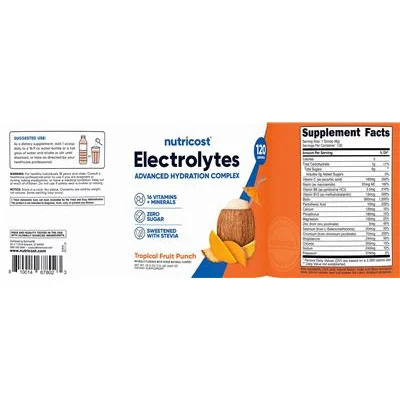 Electrolytes Advanced Hydration Complex Tropical Fruit Punch - Nutricost